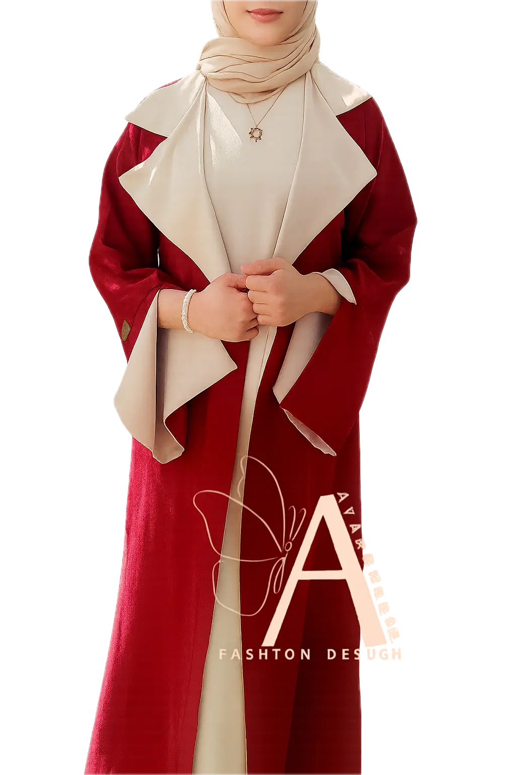 عبايه فورمال  مع بيزك 